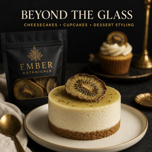 Premium Dried Kiwi Garnish for Cocktails