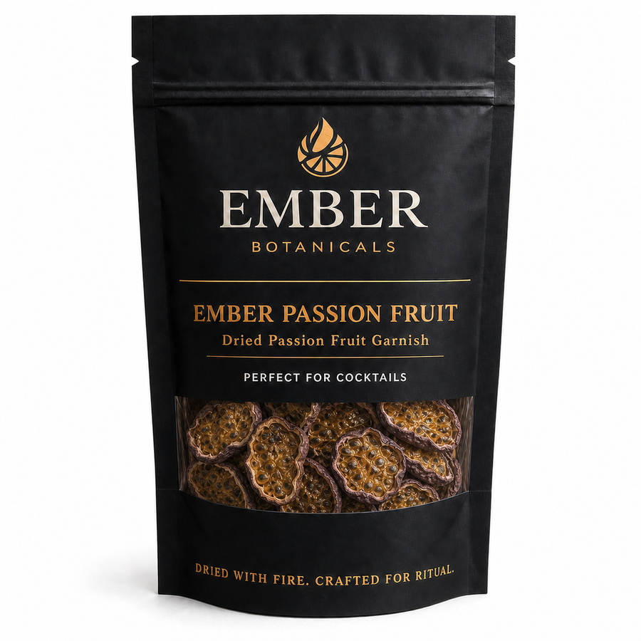 Premium Dried Passion Fruit Garnish for Cocktails