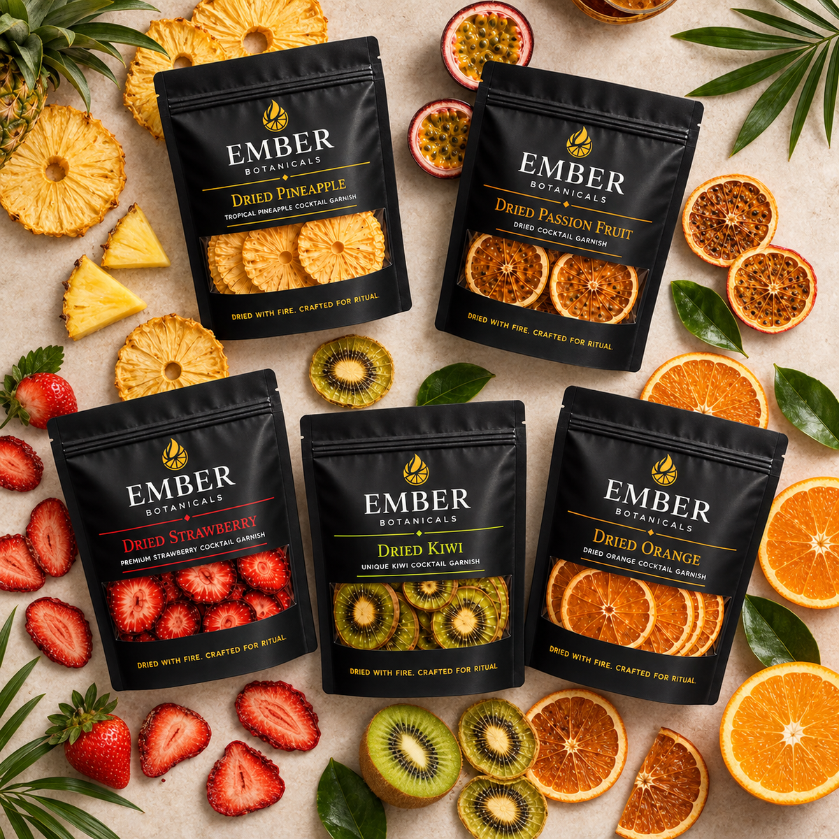 Tropical Garnish Pack – Premium Cocktail Kit