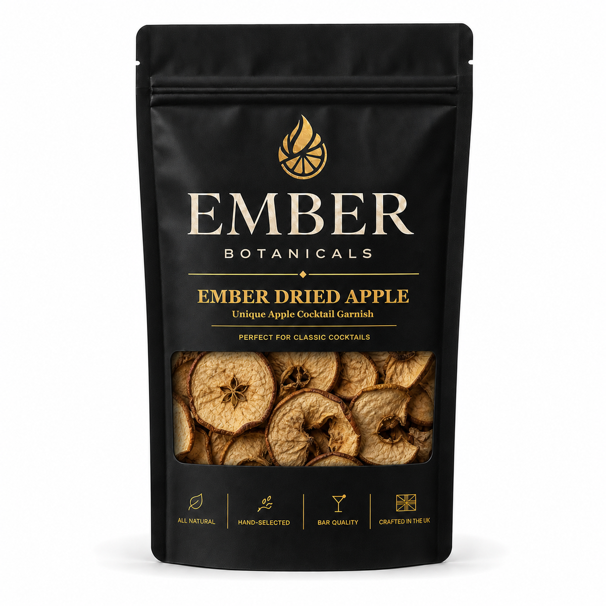 Premium Dried Apple Slices for Cocktails