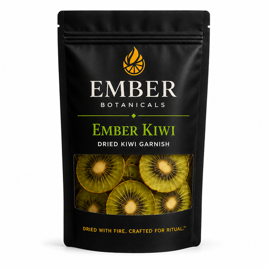 Premium Dried Kiwi Garnish for Cocktails