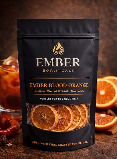Premium Dried Blood Orange Wheels for Cocktails