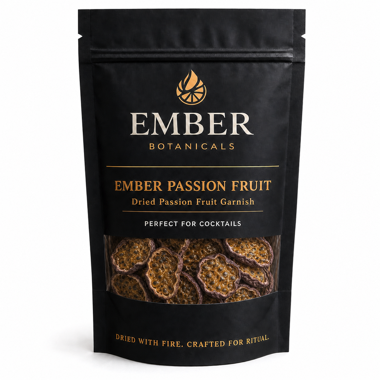Premium Dried Passion Fruit Garnish for Cocktails