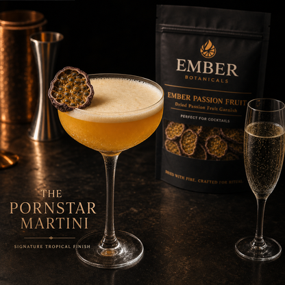 Premium Dried Passion Fruit Garnish for Cocktails