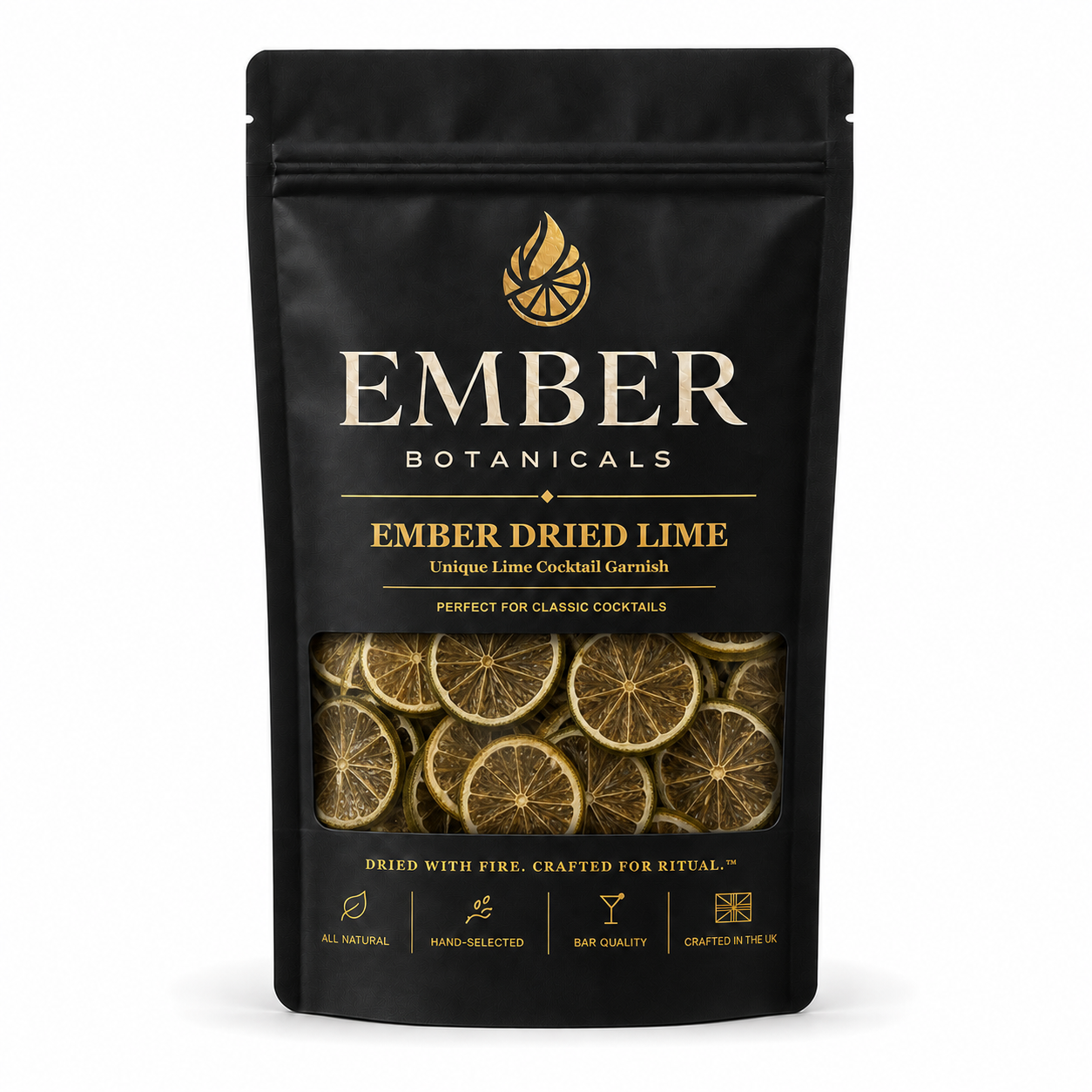 Premium Dried Lime Wheels for Cocktails