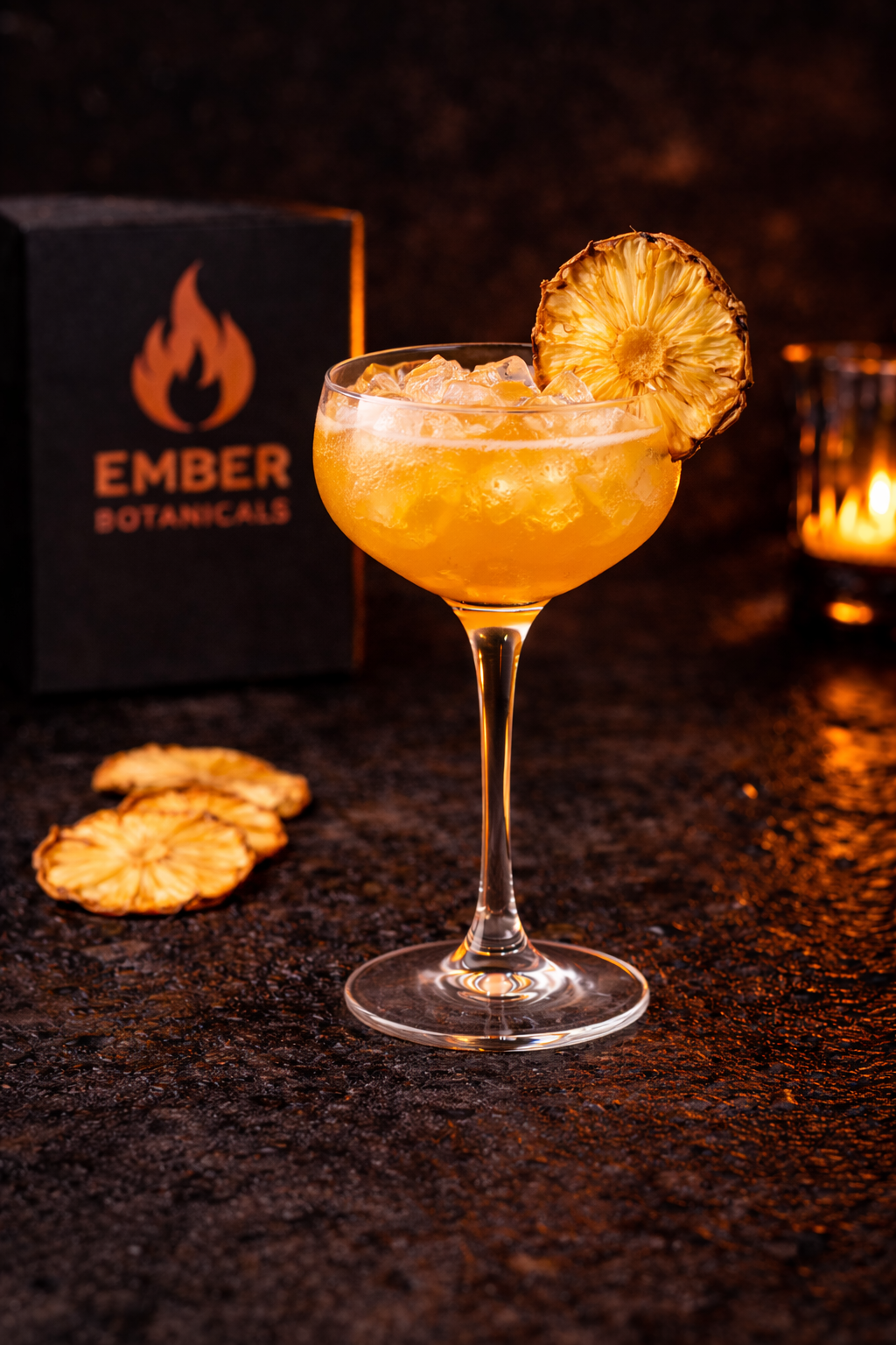 Premium Dried Pineapple Garnish for Cocktails
